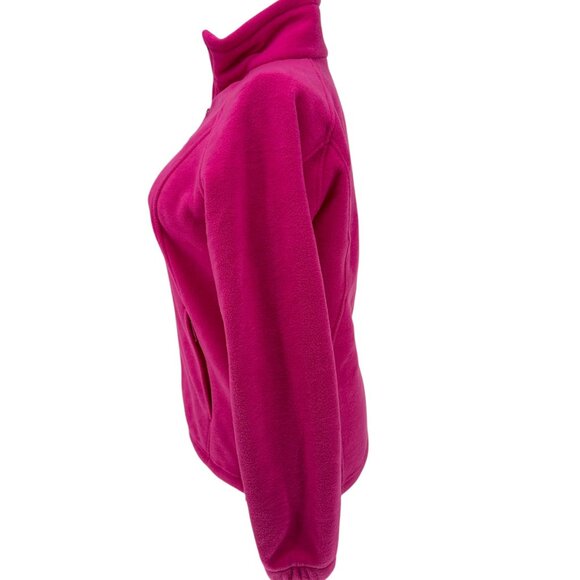 Columbia Fleece Jacket Womens L Purple Pizzazz Full Zip Warm Polyester Soft Cozy - Picture 4 of 12